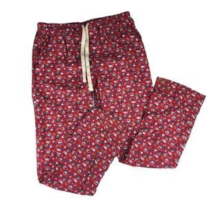 Vineyard Vines Christmas Whale Pajama Bottoms 100% Cotton Sz S